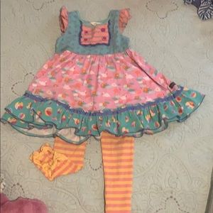 Matilda Jane swing top/tunic and bottoms